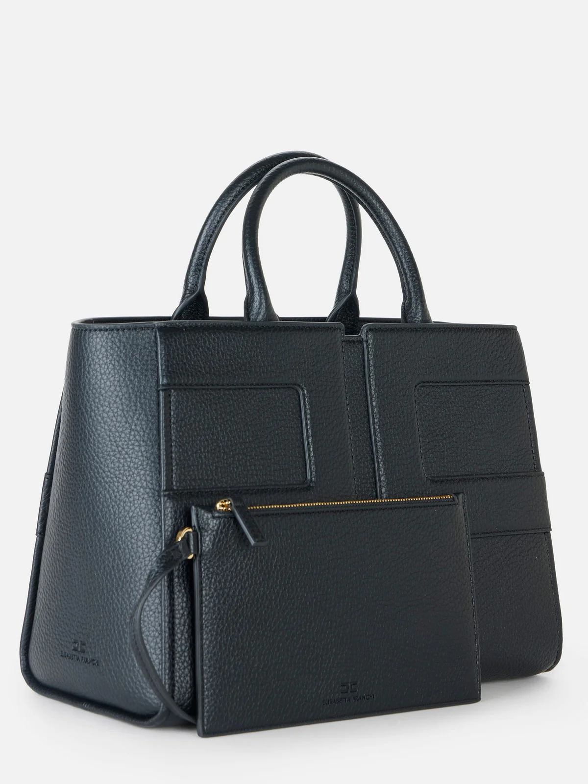 ELISABETTA FRANCHI Borsa Donna BS34A56E2 110 Nero - Image 4