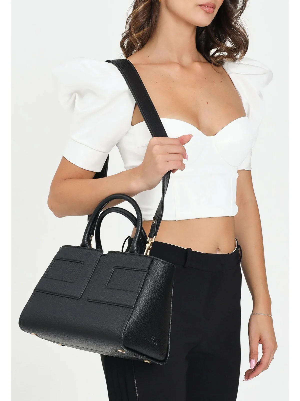 ELISABETTA FRANCHI Borsa Donna  BS35A56E2 110 Nero - Image 2