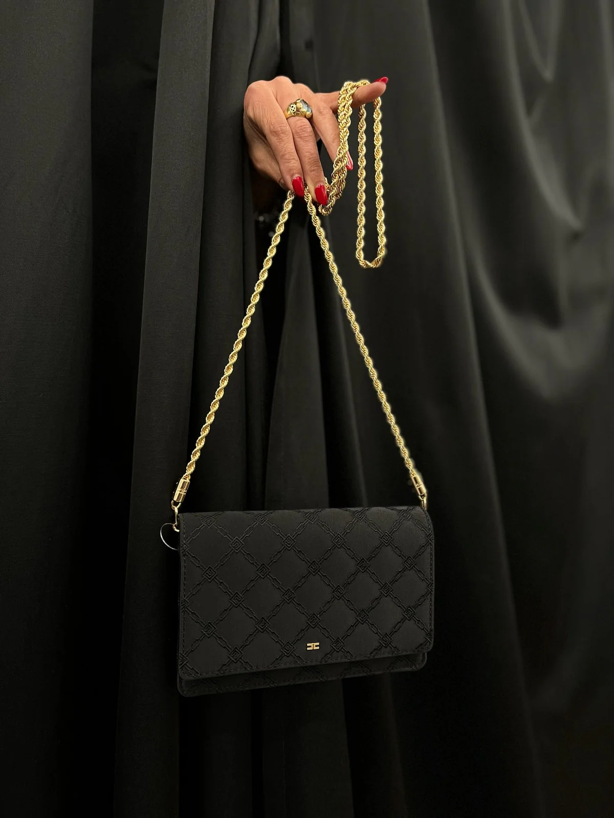 ELISABETTA FRANCHI Borsa Donna  BS36A51E2-110 Nero - Image 9