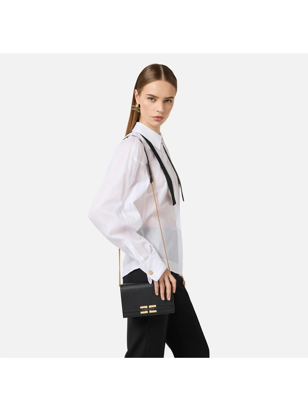 ELISABETTA FRANCHI Borsa Donna  BS40A61E2 110 NERO                     S - Image 4