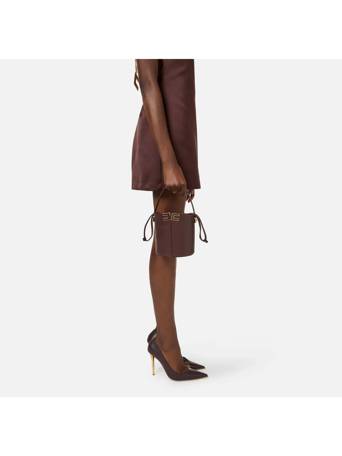 ELISABETTA FRANCHI Borsa Donna  BS92A61E2 644 CACAO - Image 5