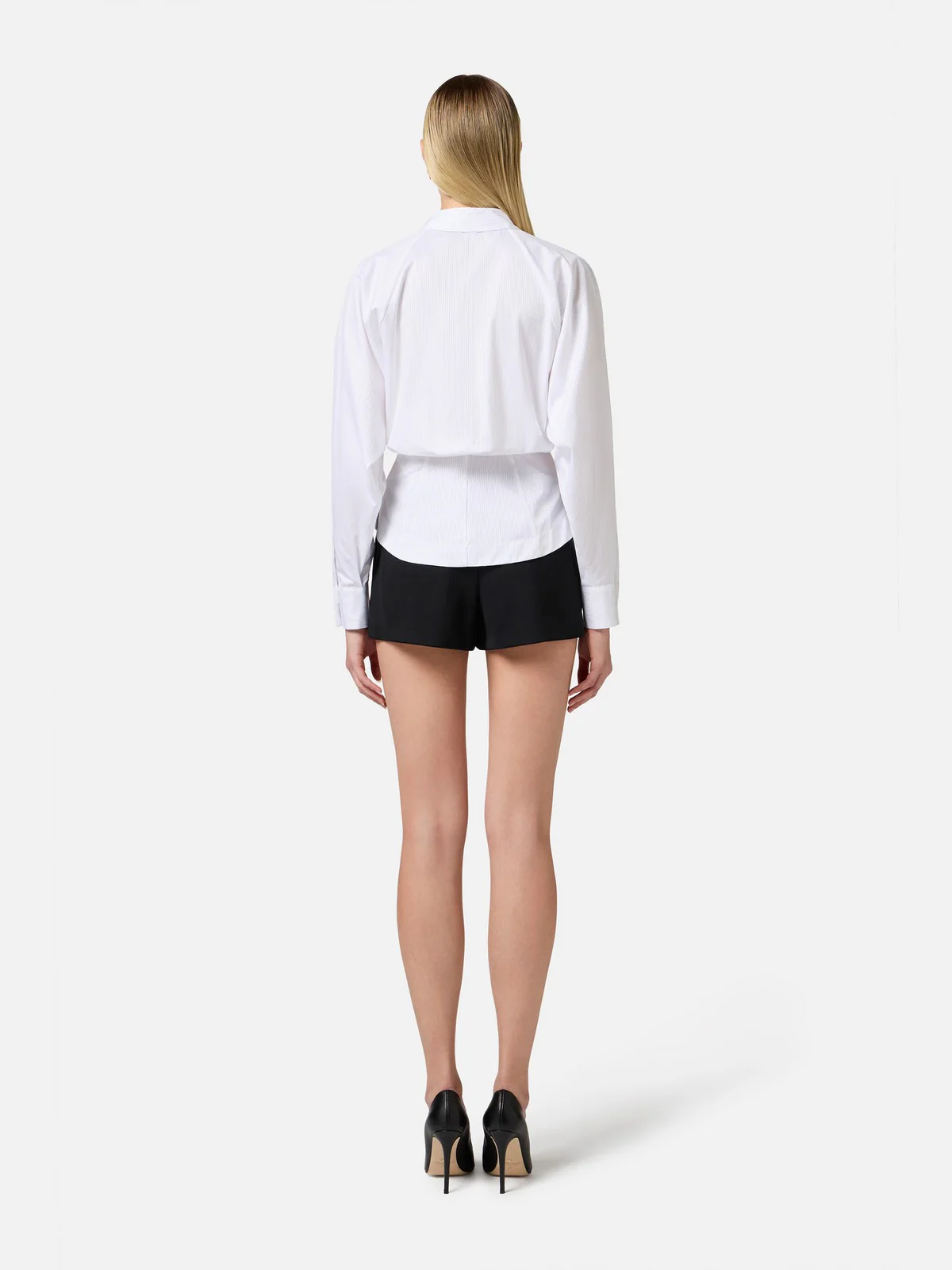 ELISABETTA FRANCHI Camicia Donna  CA04851E2-100 Bianco - Image 5