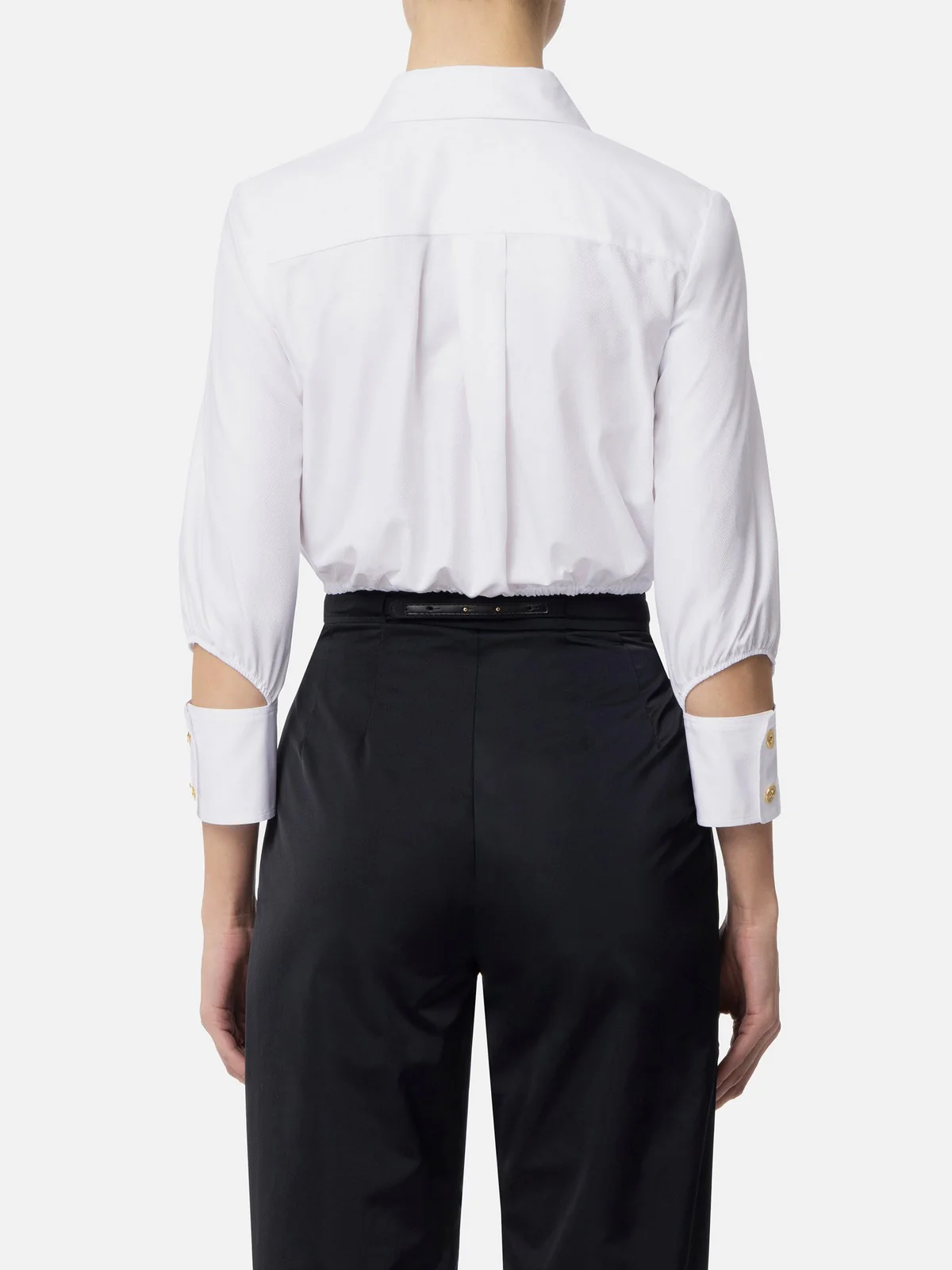 ELISABETTA FRANCHI Camicia Donna CA08751E2-100 Bianco - Image 4