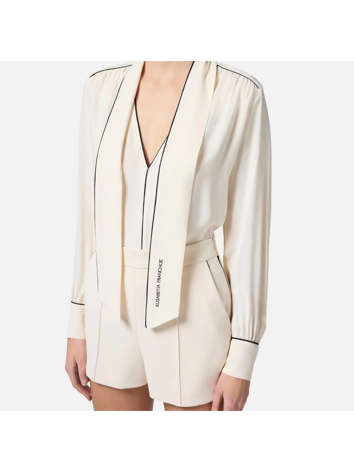 ELISABETTA FRANCHI Camicia Donna  CA10451E2-E84 Beige - Image 4