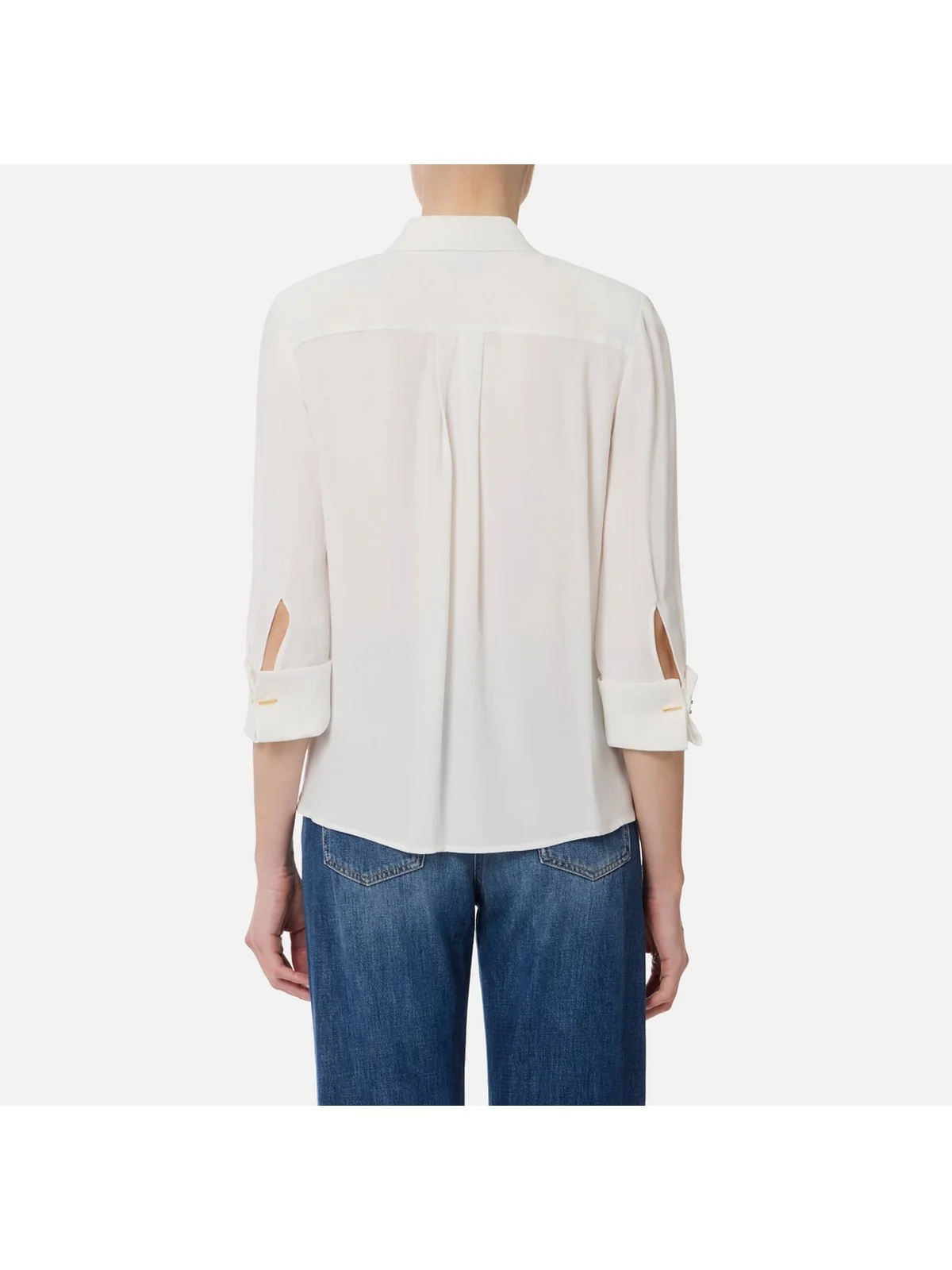ELISABETTA FRANCHI Camicia Donna  CA12256E2 360 Avorio - Image 4