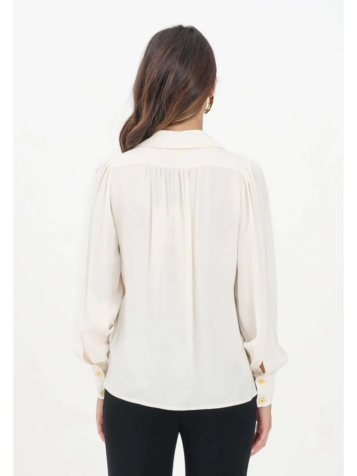 ELISABETTA FRANCHI Camicia Donna  CA12356E2 DZ9 MILK - Image 4