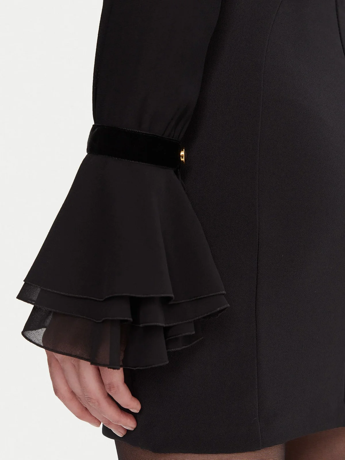 ELISABETTA FRANCHI Camicia Donna  CA13157E2 110 Nero - Image 6