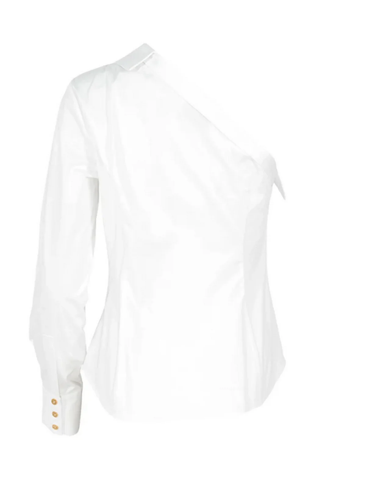 ELISABETTA FRANCHI Camicia Donna  CA13361E2 221 BIANCO/NERO - Image 2