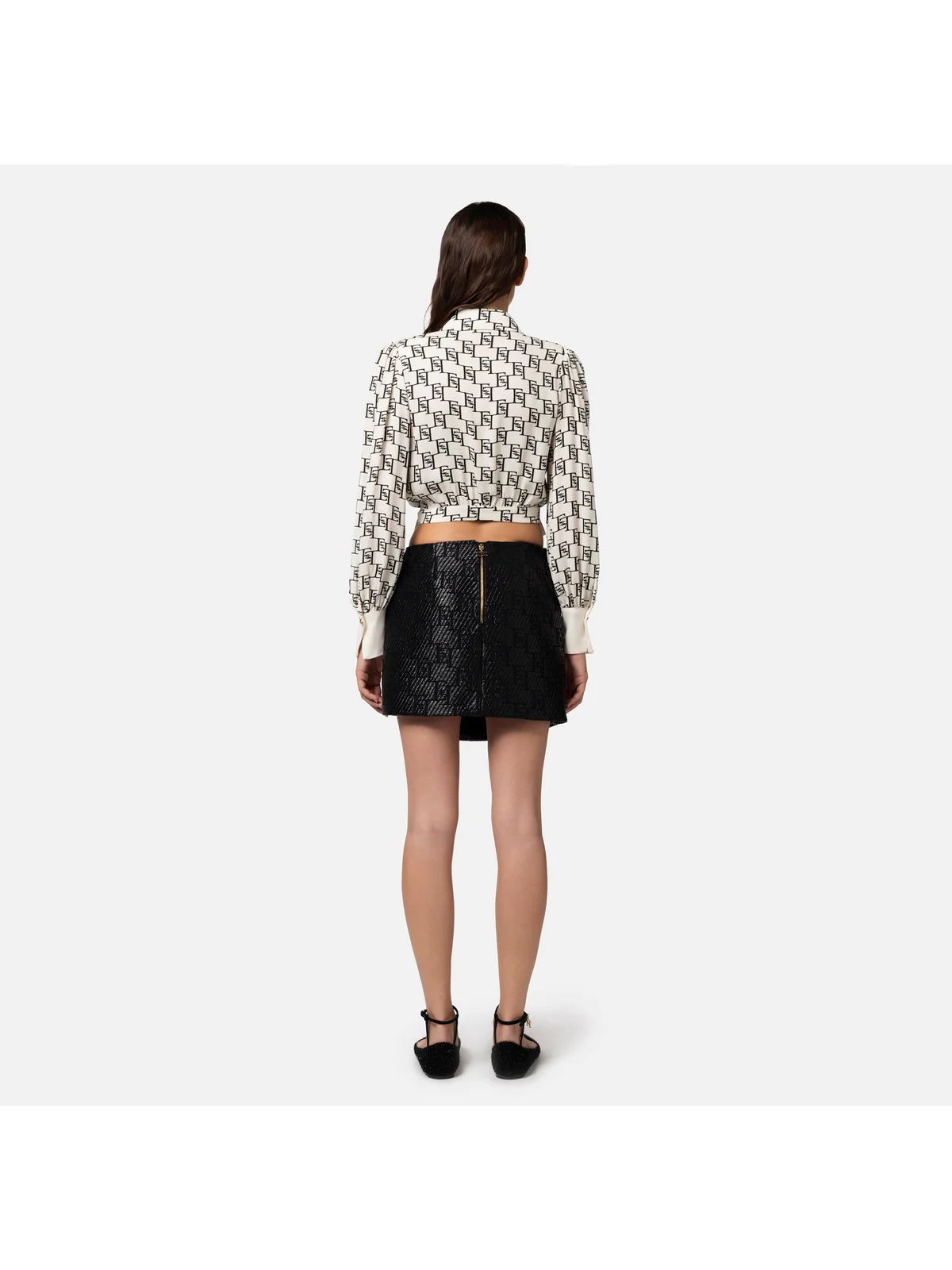 ELISABETTA FRANCHI Camicia Donna  CAS2541E2 E84 Avorio - Image 5