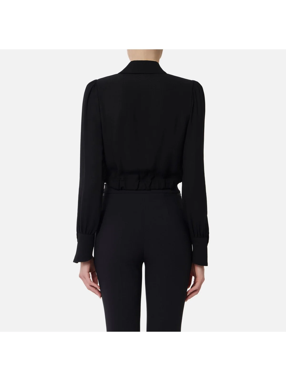 ELISABETTA FRANCHI Camicia Donna CAT0256E2 110 Nero - Image 4