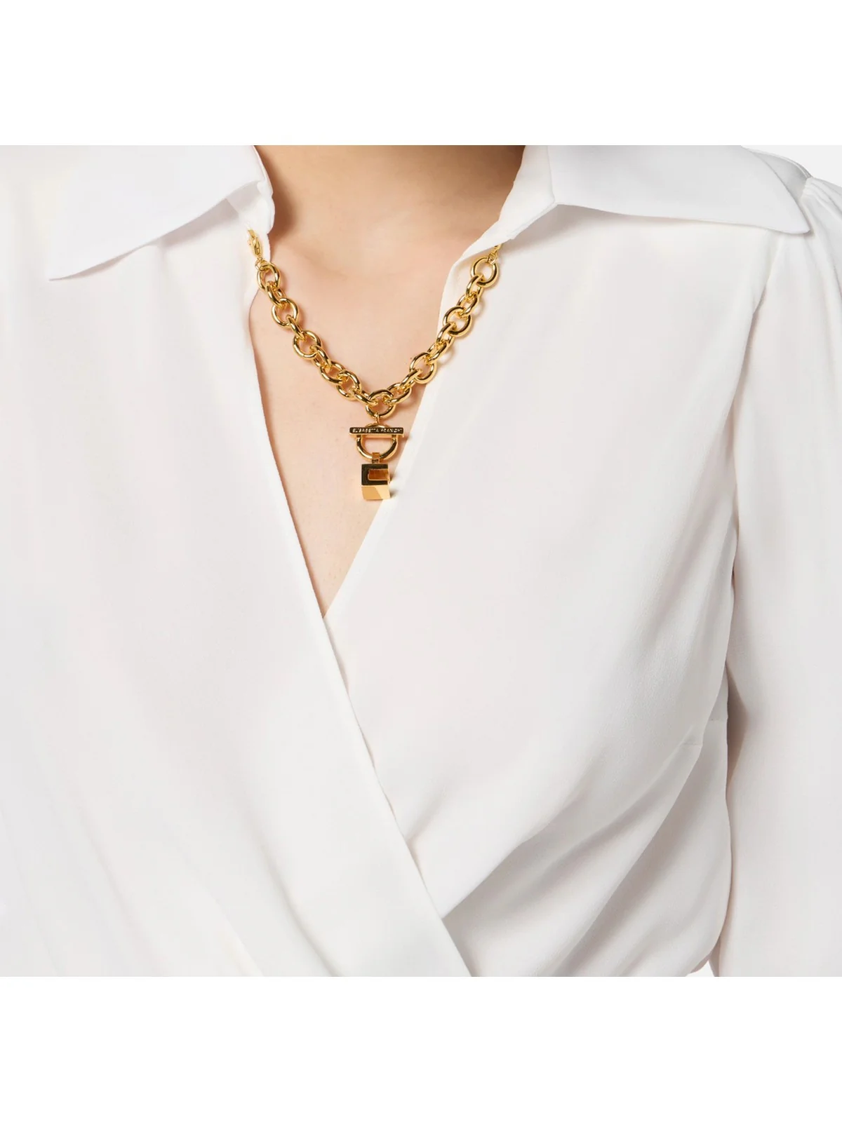 ELISABETTA FRANCHI Camicia Donna  CAT0256E2 360 Avorio - Image 4