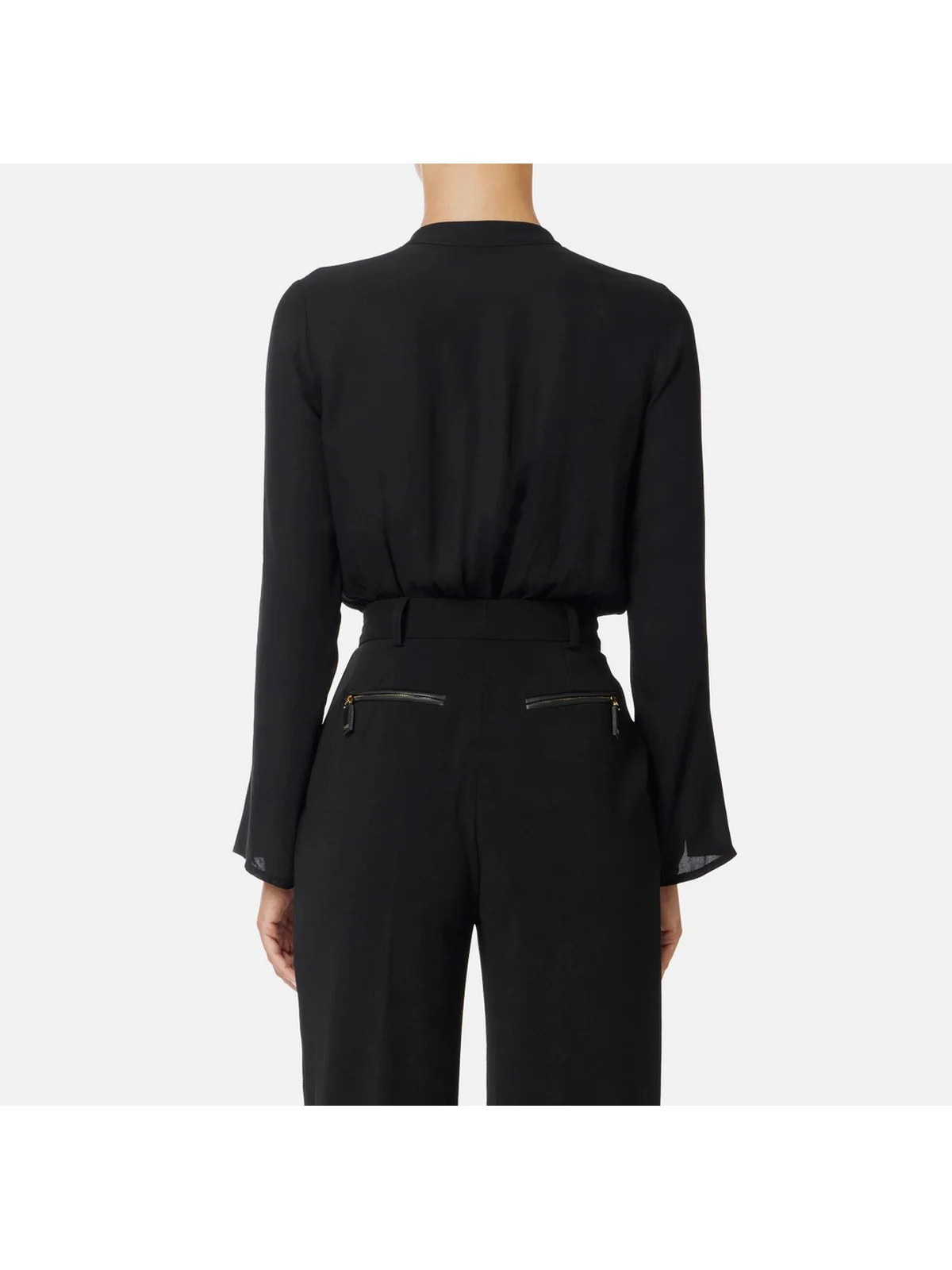 ELISABETTA FRANCHI Camicia Donna CB00557E2 110 Nero - Image 4
