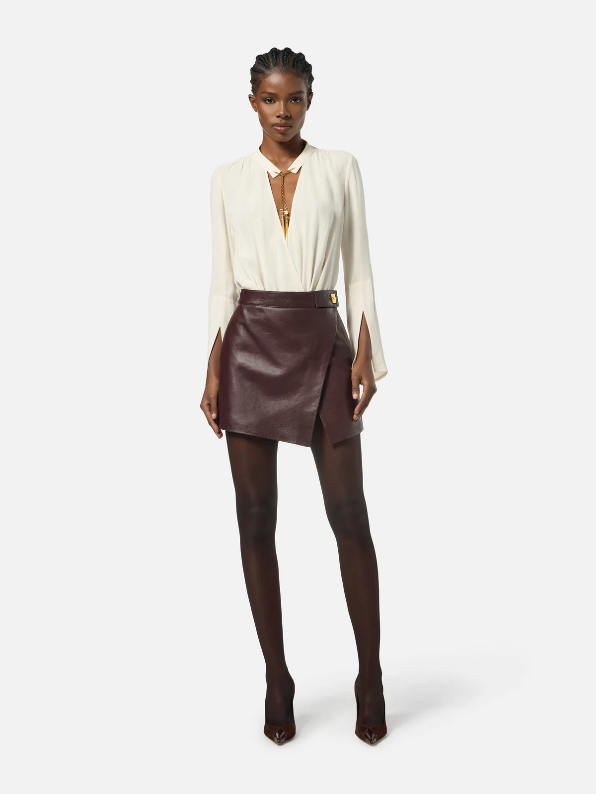 ELISABETTA FRANCHI Camicia Donna  CB00557E2 DZ9 MILK - Image 2