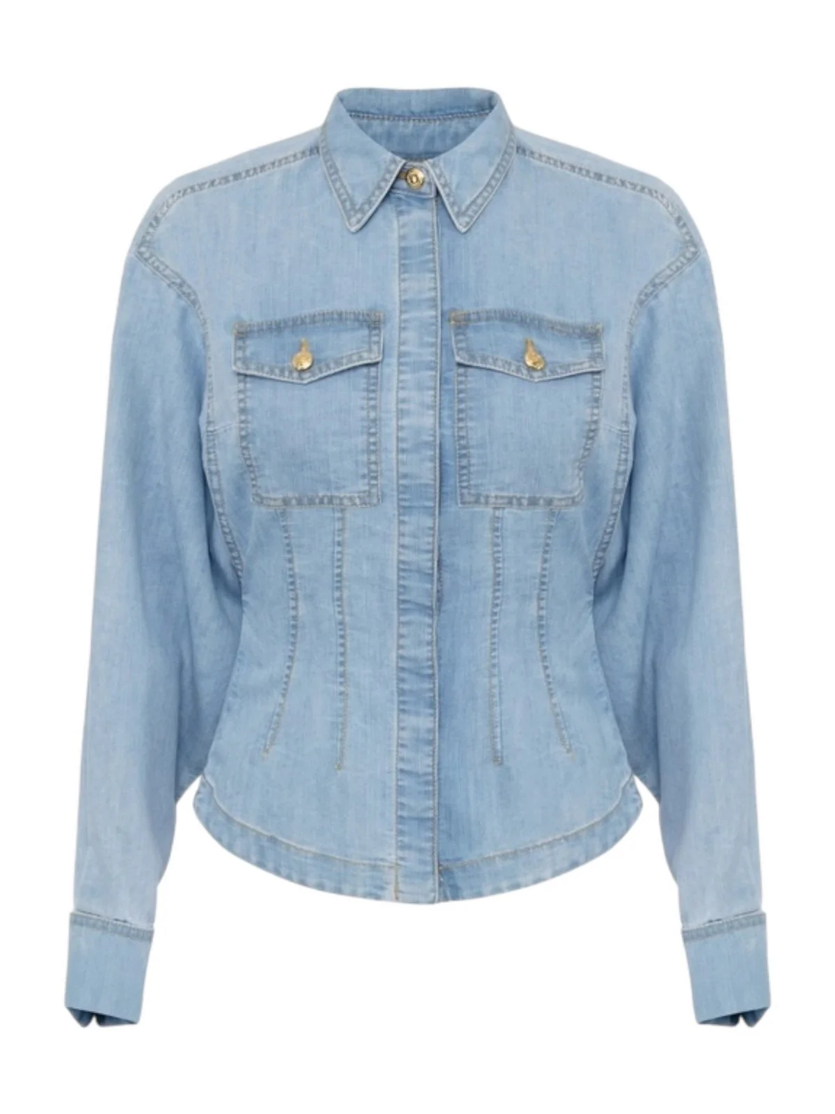 ELISABETTA FRANCHI Camicia Donna CJ33D51E2-192 Blu