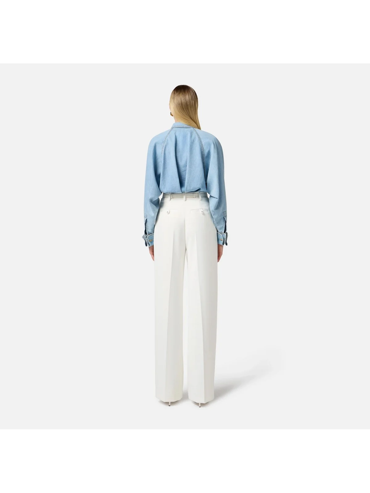 ELISABETTA FRANCHI Camicia Donna CJ33D51E2-192 Blu - Image 4