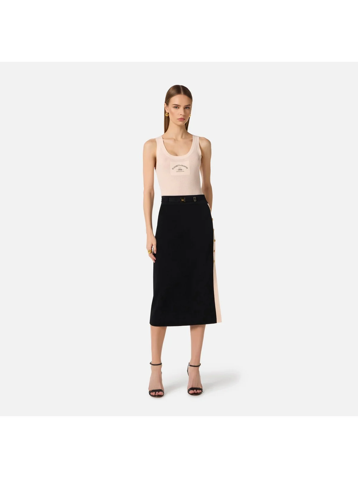 ELISABETTA FRANCHI Canotta Donna  TK80B61E2 193 BURRO - Image 4
