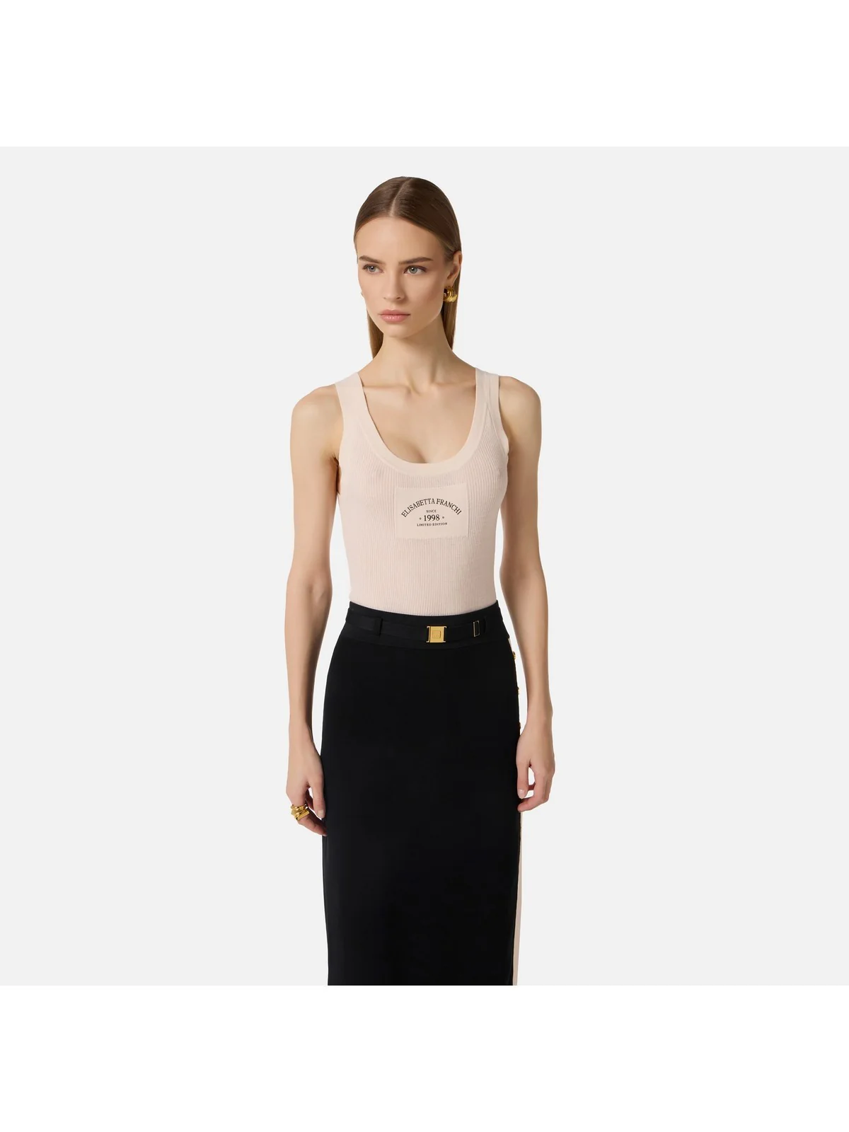 ELISABETTA FRANCHI Canotta Donna  TK80B61E2 193 BURRO - Image 5