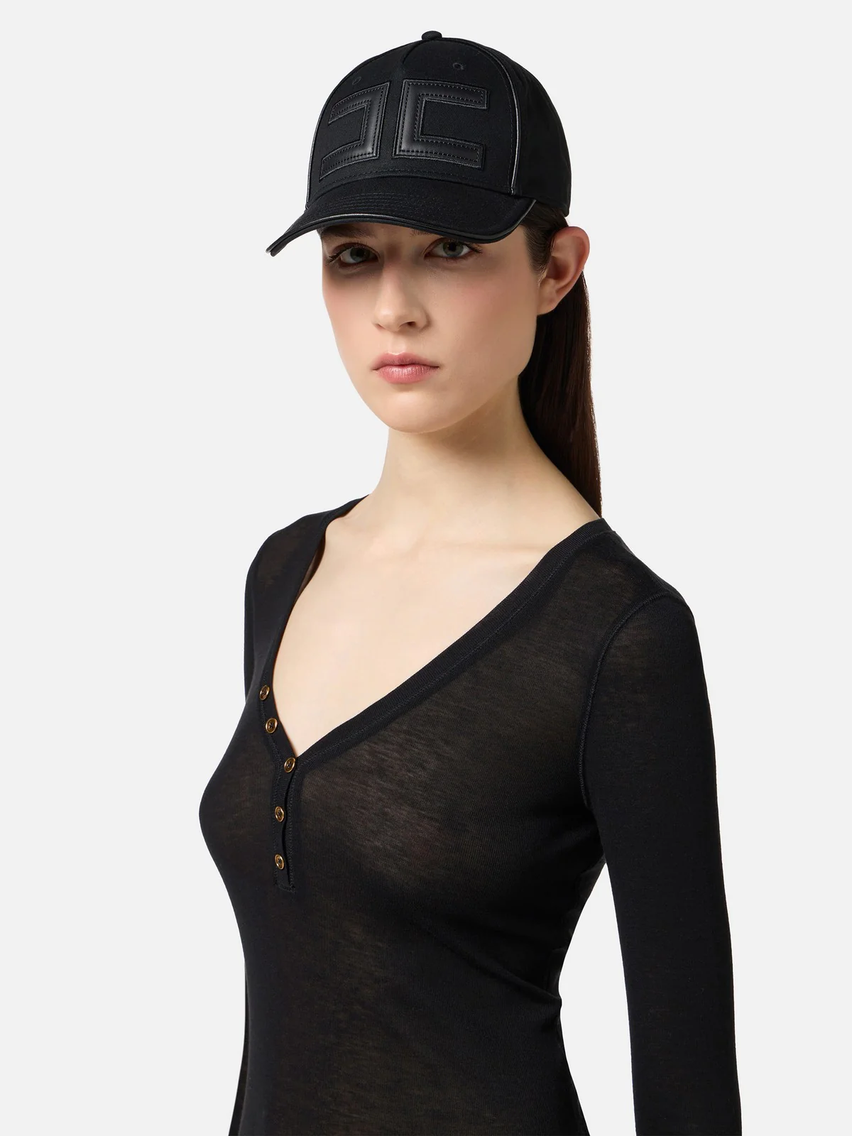 ELISABETTA FRANCHI Cappello Donna  CL21F57E2 110 Nero - Image 2