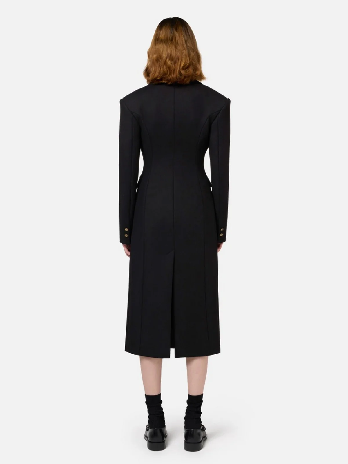 ELISABETTA FRANCHI Cappotto Donna CP00146E2 110 Nero - Image 5