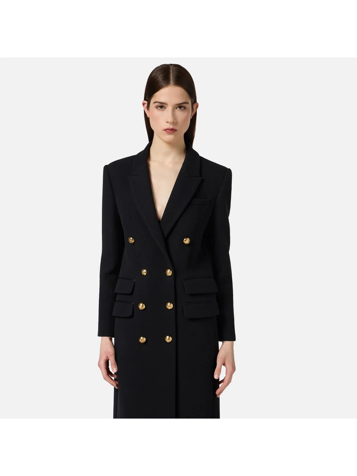 ELISABETTA FRANCHI Cappotto Donna  CP00256E2 110 Nero - Image 3