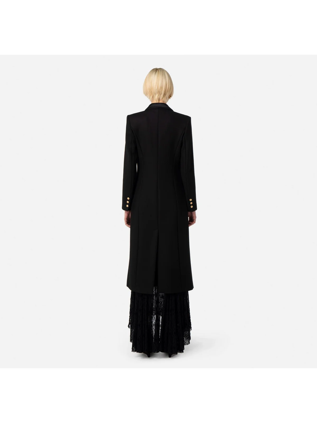 ELISABETTA FRANCHI Cappotto Donna  CP00436E2 110 Nero - Image 5