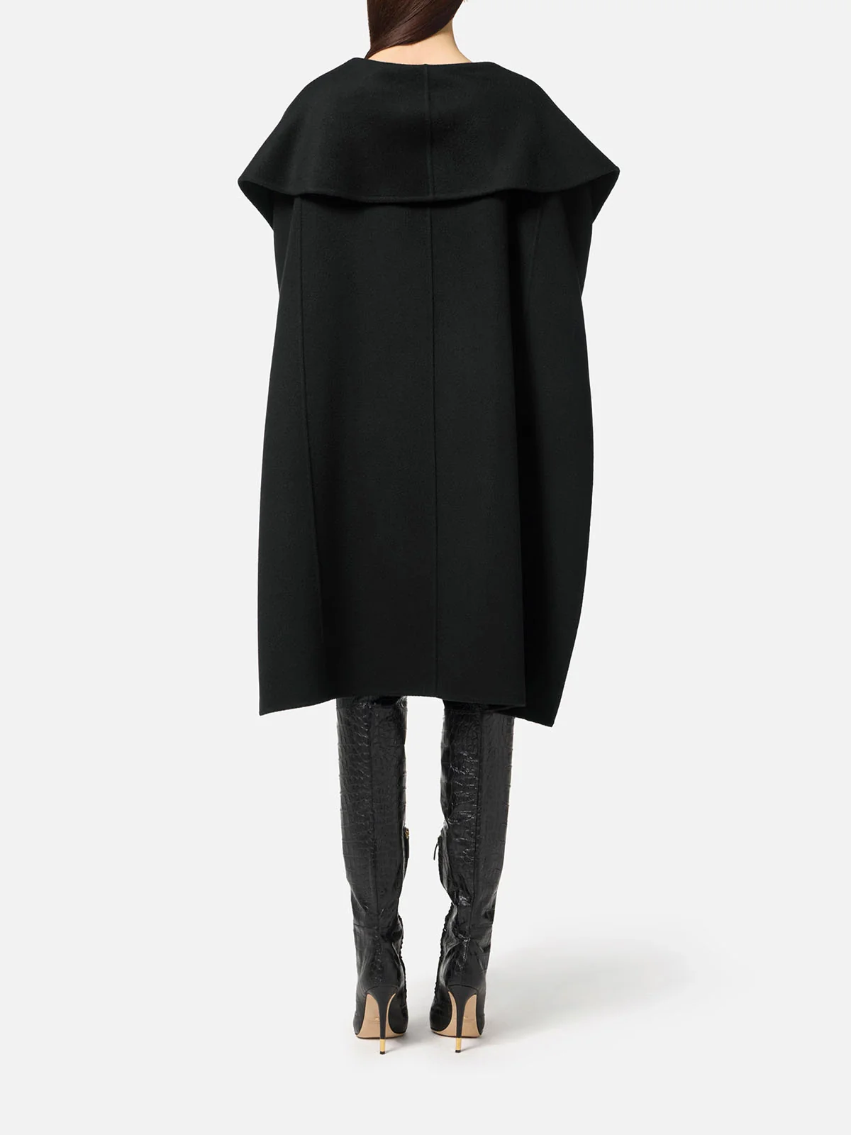 ELISABETTA FRANCHI Cappotto Donna  CP67D56E2 110 Nero - Image 3
