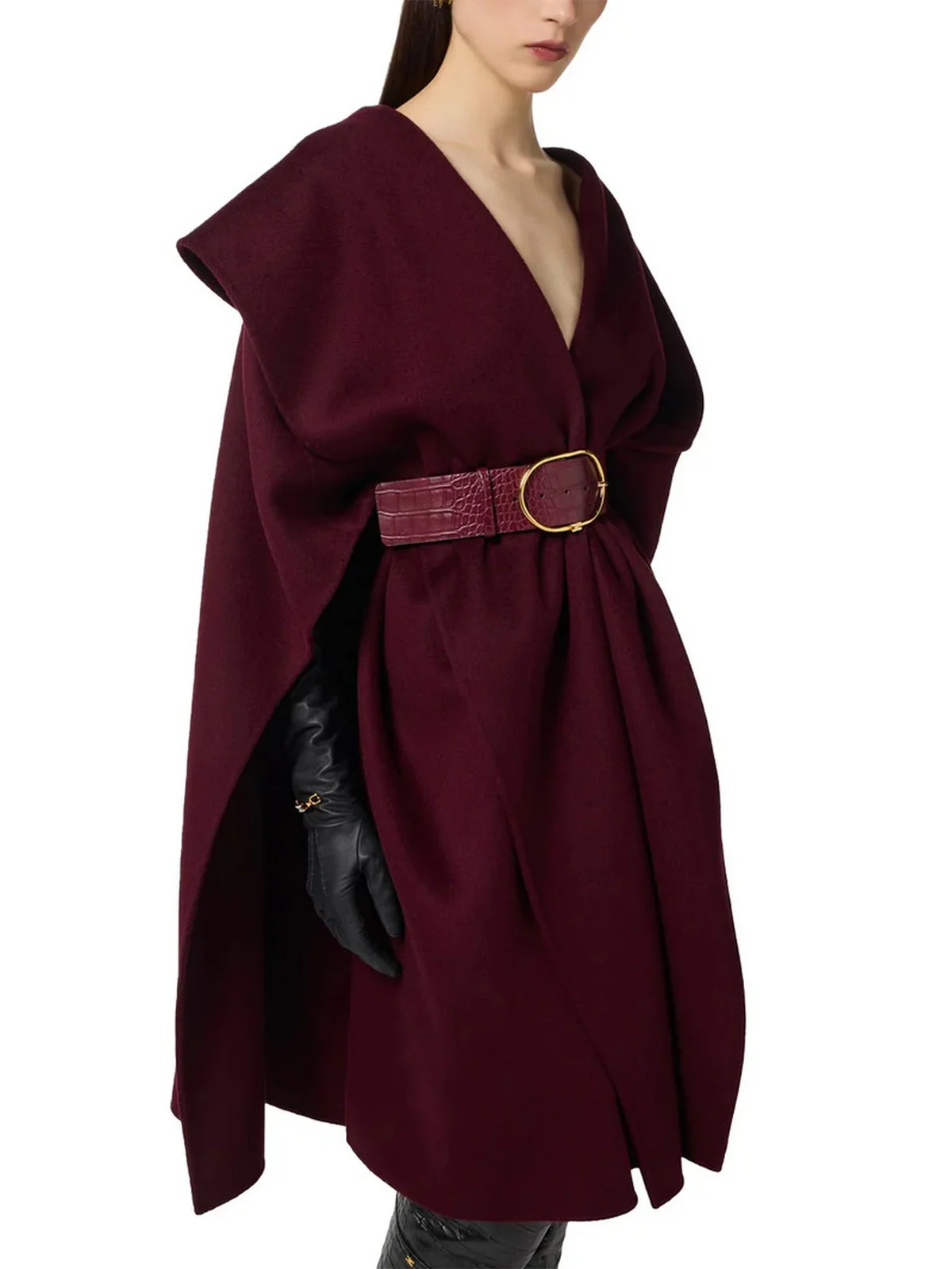 ELISABETTA FRANCHI Cappotto Donna  CP67D56E2 EA4 MERLOT - Image 2