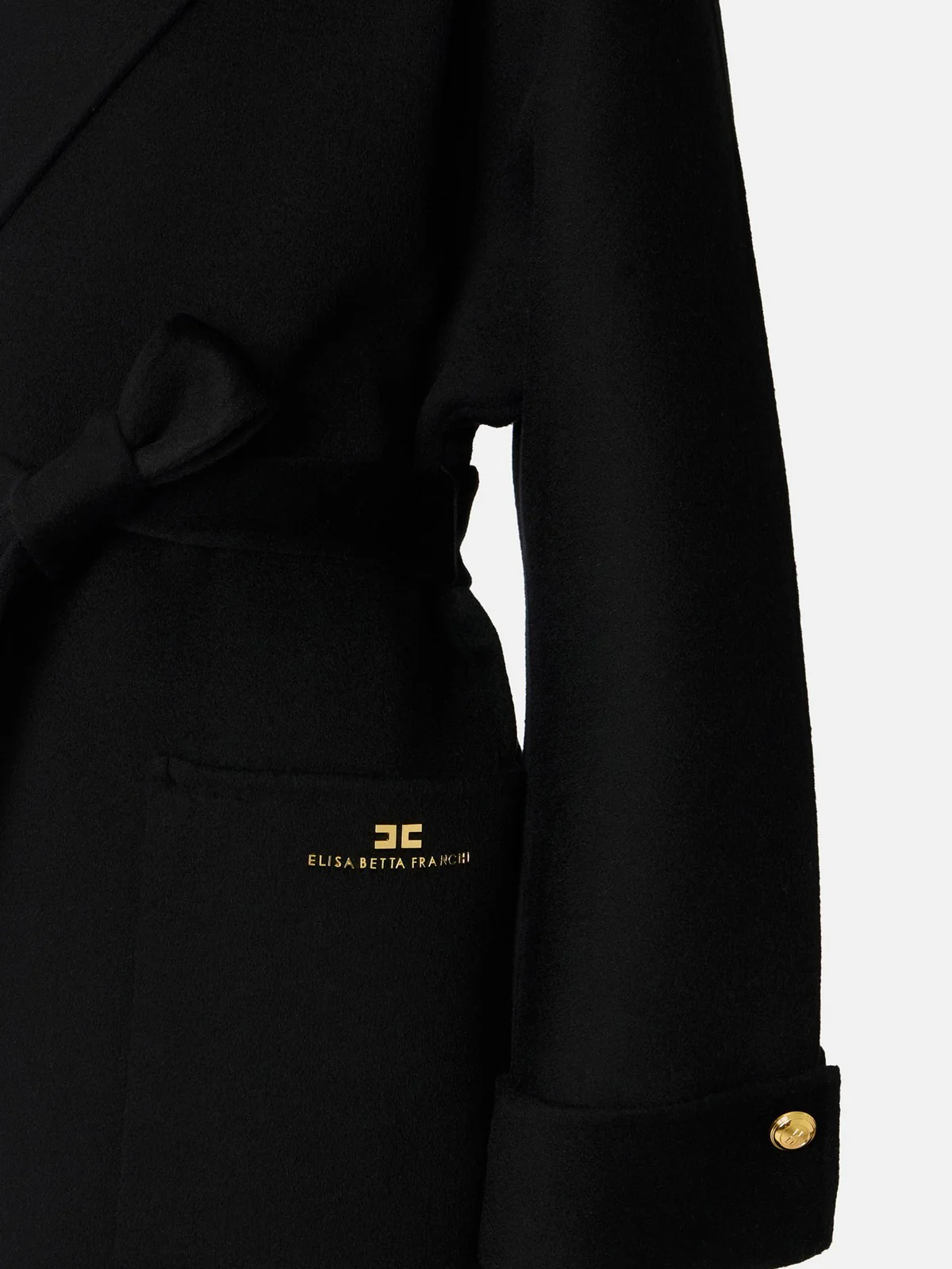 ELISABETTA FRANCHI Cappotto Donna  CP68D56E2 110 Nero - Image 3