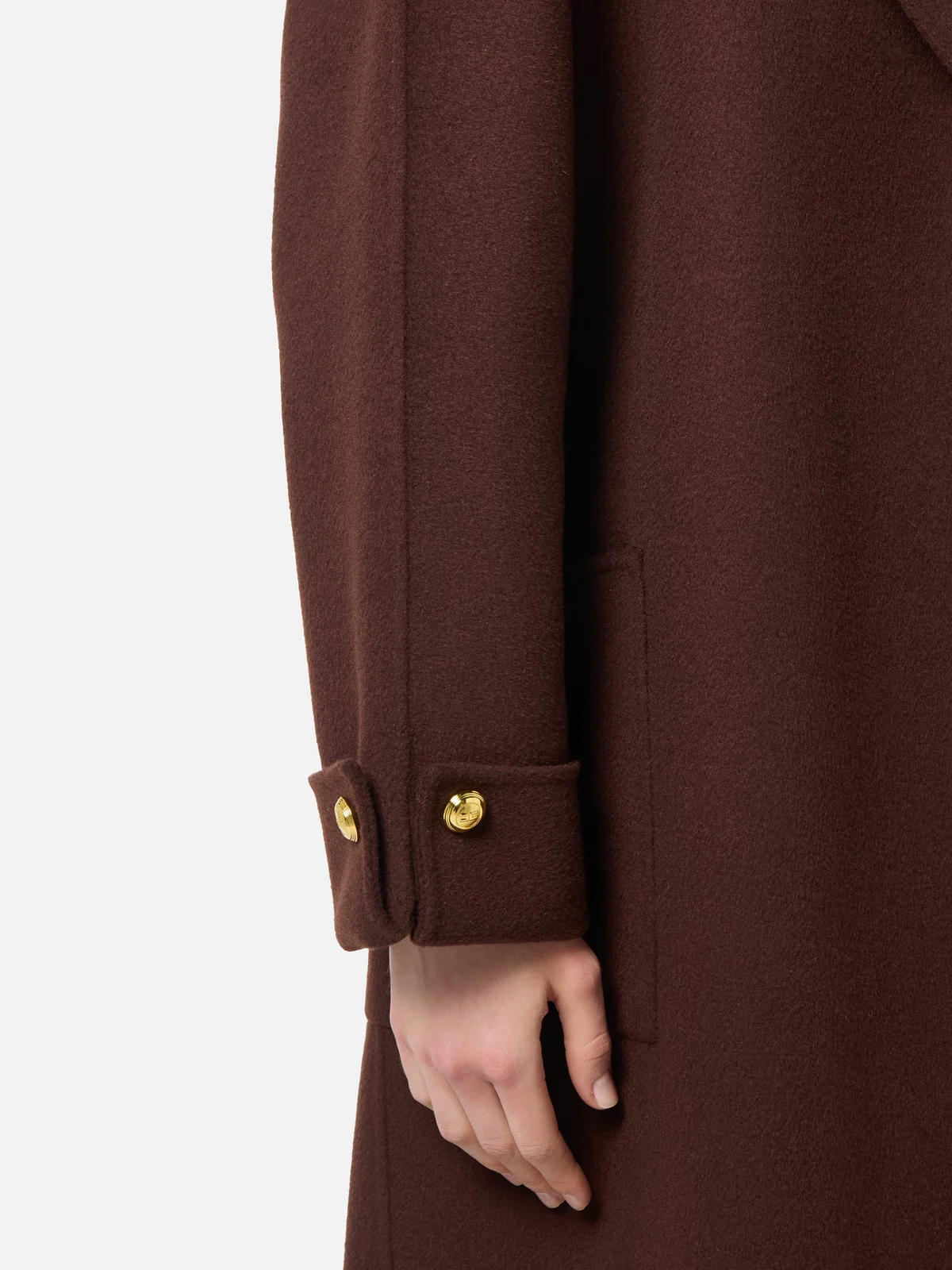 ELISABETTA FRANCHI Cappotto Donna  CP68D56E2 EA3 COFFEE - Image 4