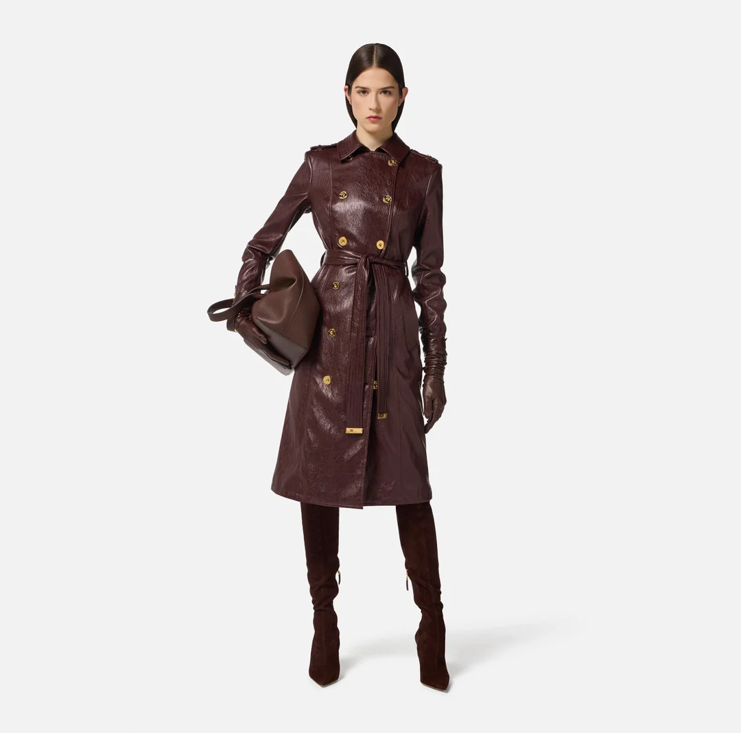ELISABETTA FRANCHI Cappotto Donna  SP00256E2 EA4 MERLOT - Image 2