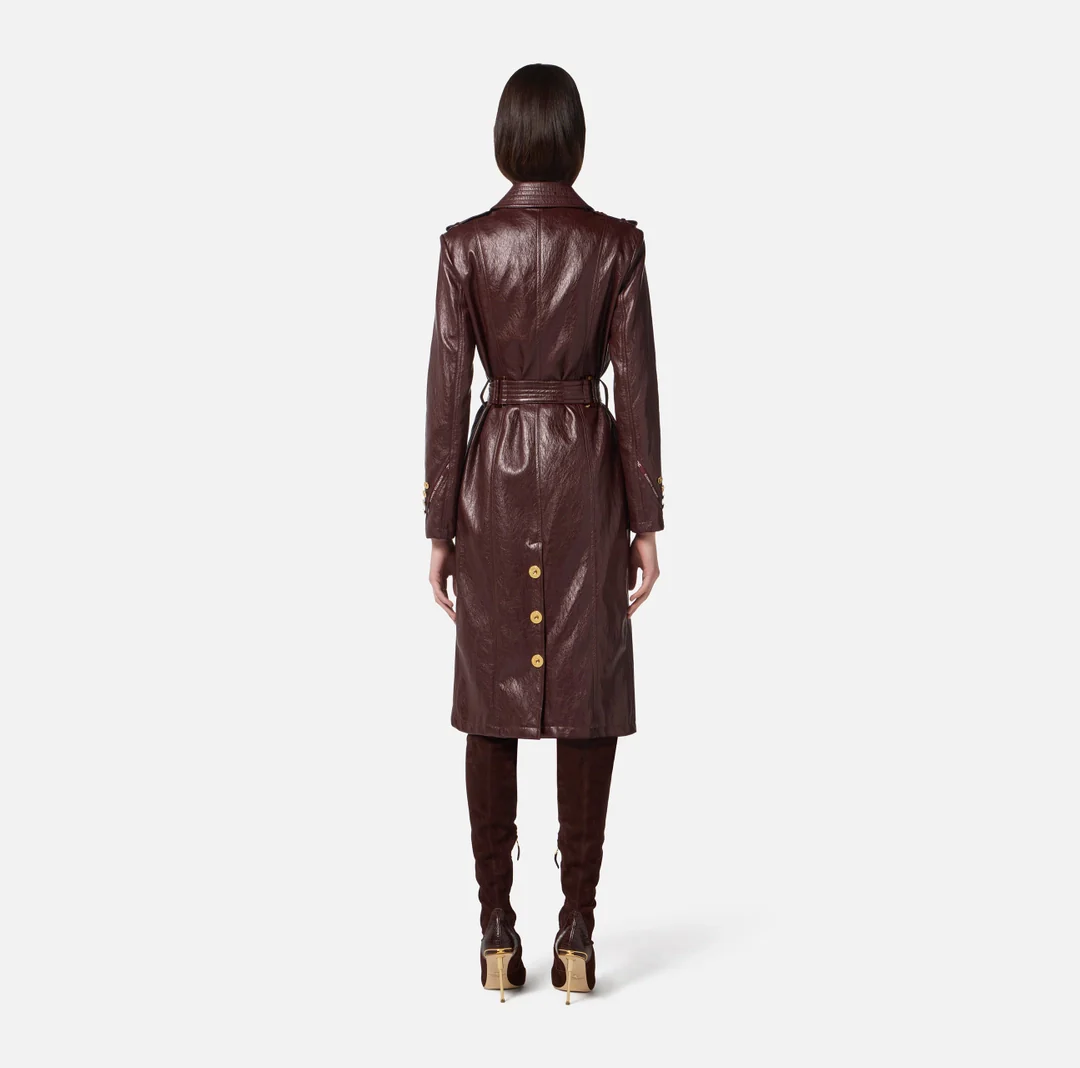 ELISABETTA FRANCHI Cappotto Donna  SP00256E2 EA4 MERLOT - Image 5