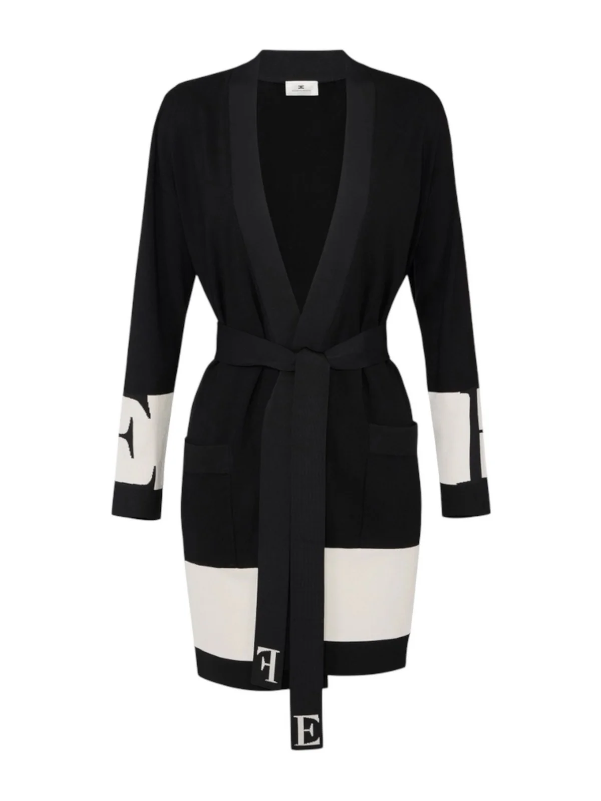 ELISABETTA FRANCHI Cardigan Donna MK02S56E2 EF3 NERO/MILK