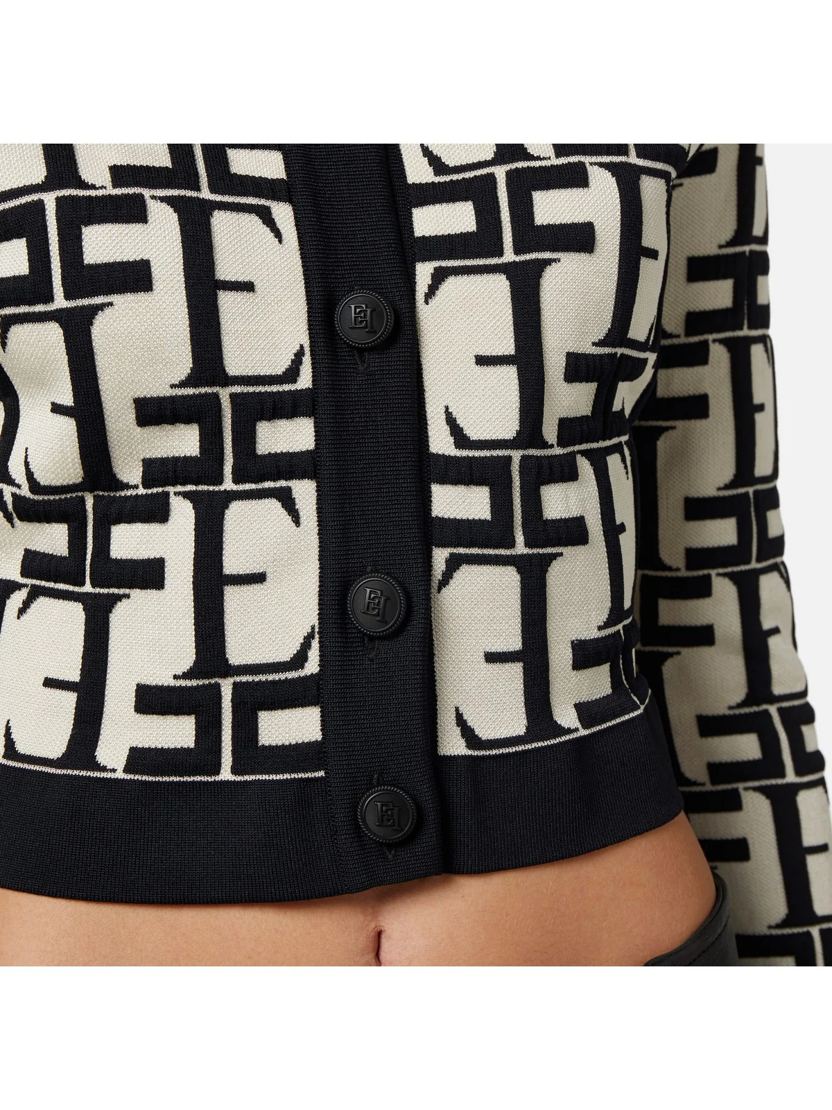 ELISABETTA FRANCHI Cardigan Donna  MK28Q42E2 E84 Avorio - Image 4