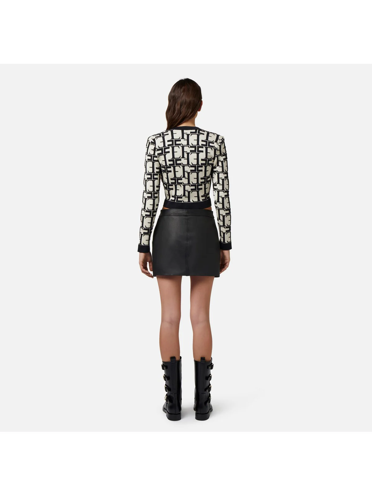 ELISABETTA FRANCHI Cardigan Donna  MK28Q42E2 E84 Avorio - Image 5