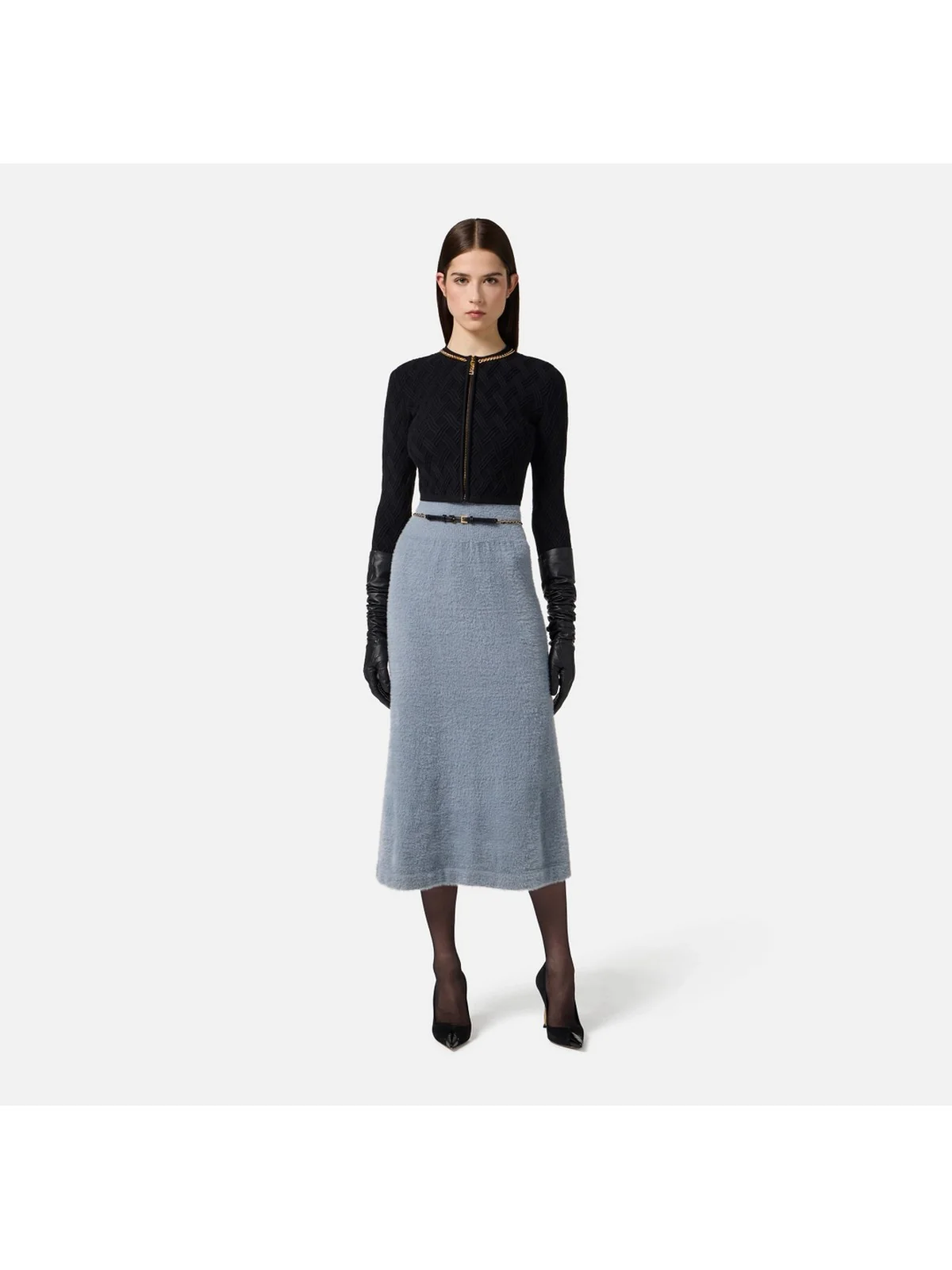 ELISABETTA FRANCHI Cardigan Donna  MK29B56E2 110 Nero - Image 2