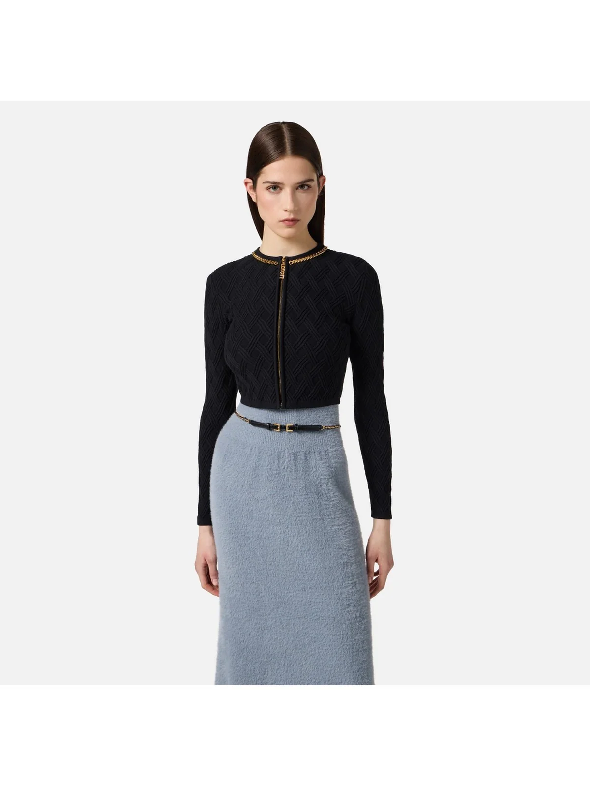 ELISABETTA FRANCHI Cardigan Donna  MK29B56E2 110 Nero - Image 3