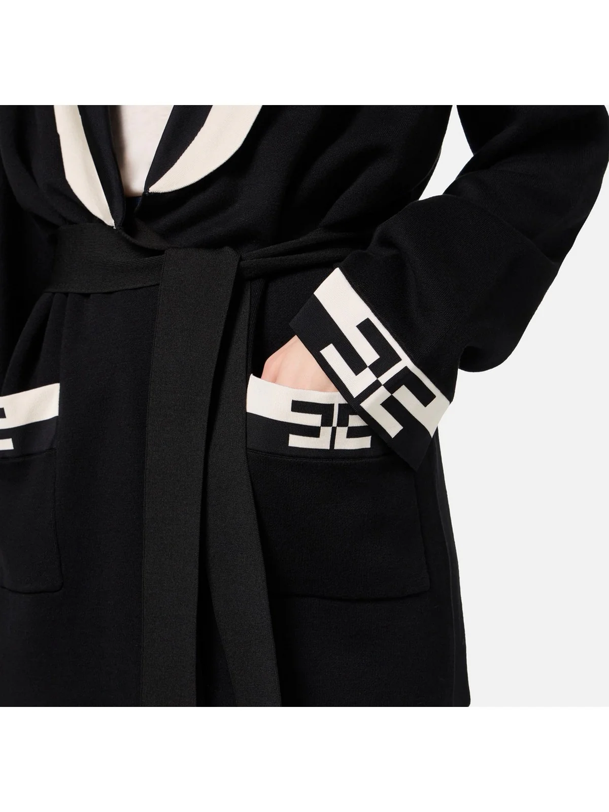 ELISABETTA FRANCHI Cardigan Donna  MK53S46E2 685 Nero - Image 5