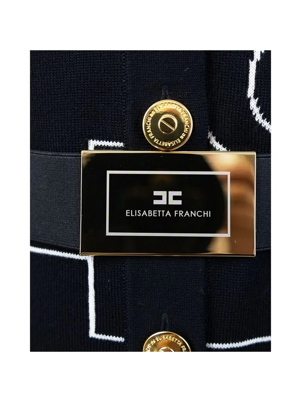 ELISABETTA FRANCHI Cardigan Donna  MK72M46E2 685 Nero - Image 4