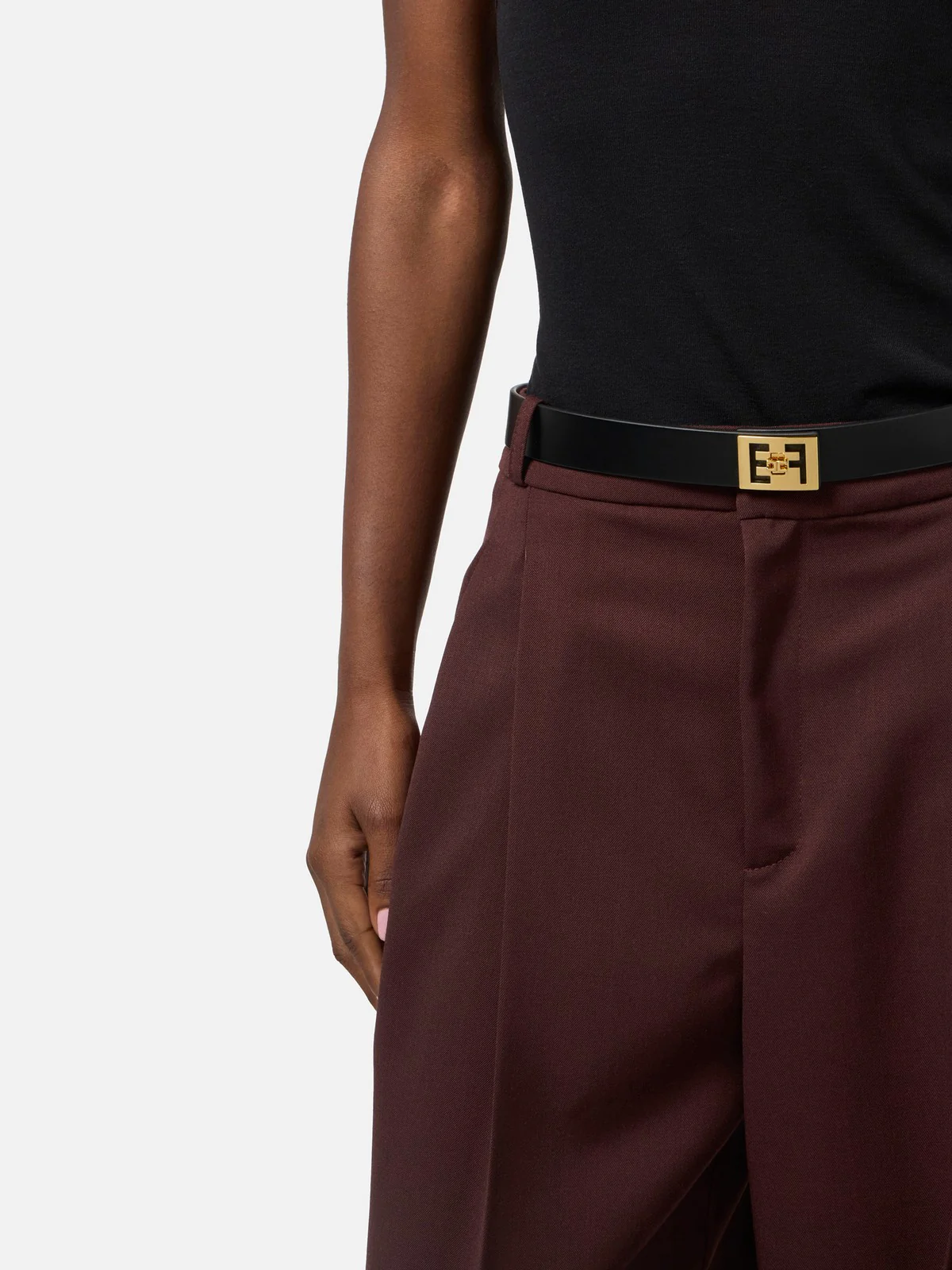 ELISABETTA FRANCHI Cintura Donna  CT82S57E2 110 Nero - Image 2