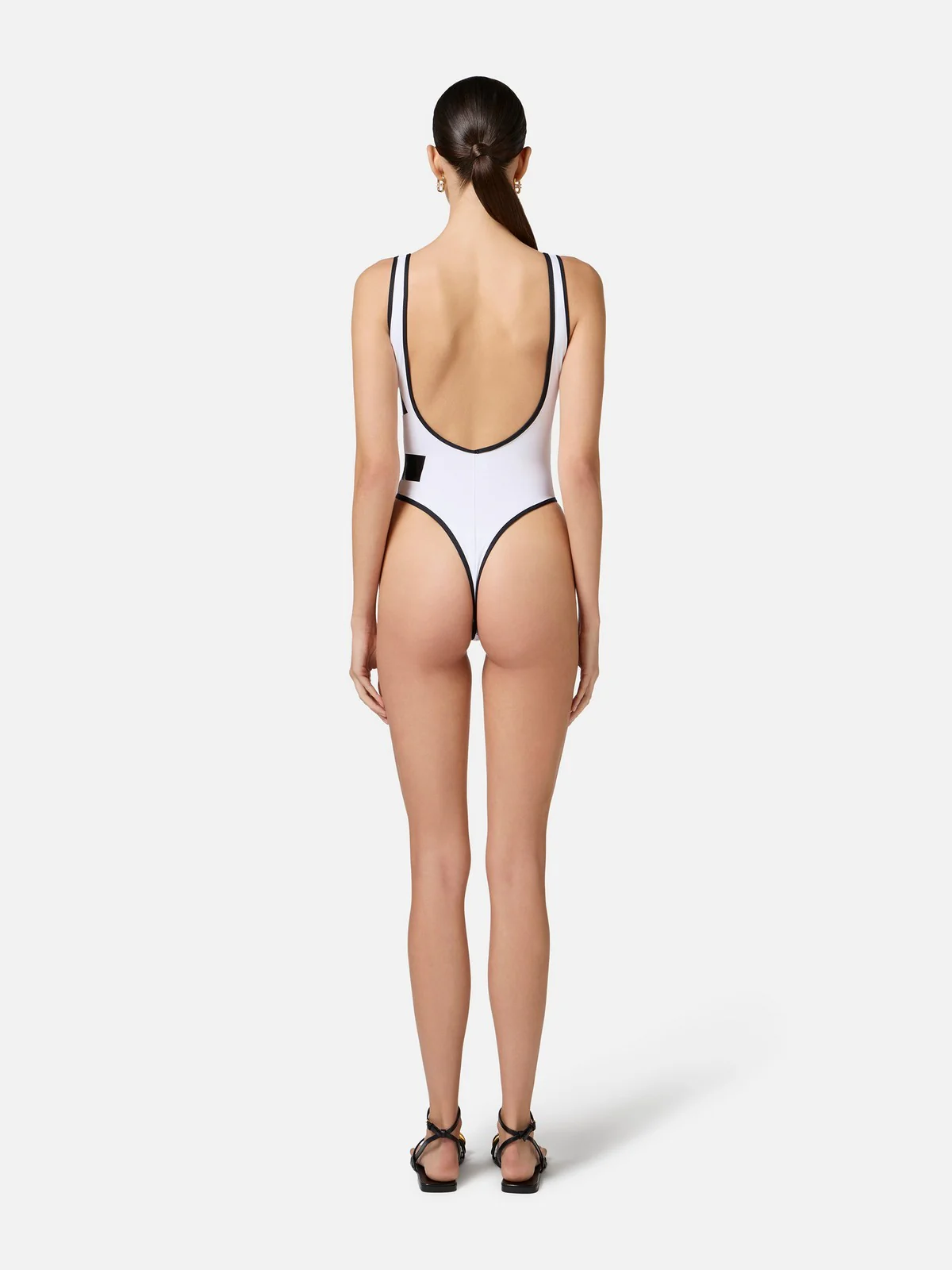ELISABETTA FRANCHI Costume da bagno Donna  CS75M52E2-309 Avorio - Image 5