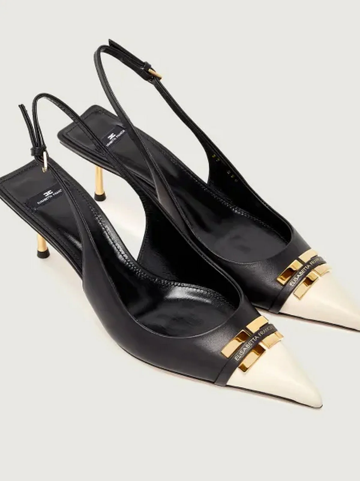 ELISABETTA FRANCHI Décolleté Donna SA57L61E2 685 NERO/BURRO - Image 4