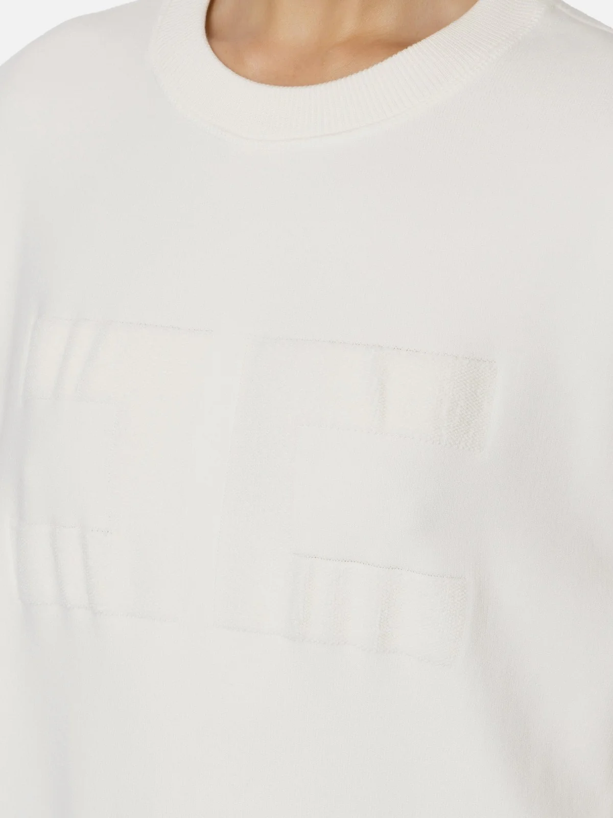 ELISABETTA FRANCHI Felpa Donna  MK76Q46E2 360 Avorio - Image 3