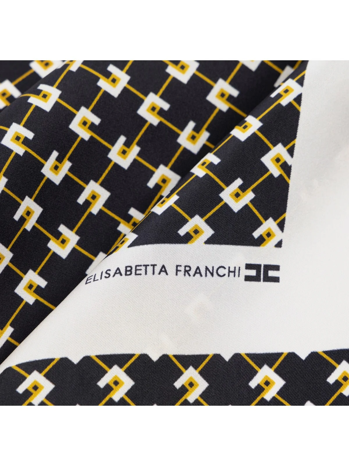 ELISABETTA FRANCHI Foulard Donna  FO05F51E2-DJ5 Nero - Image 2