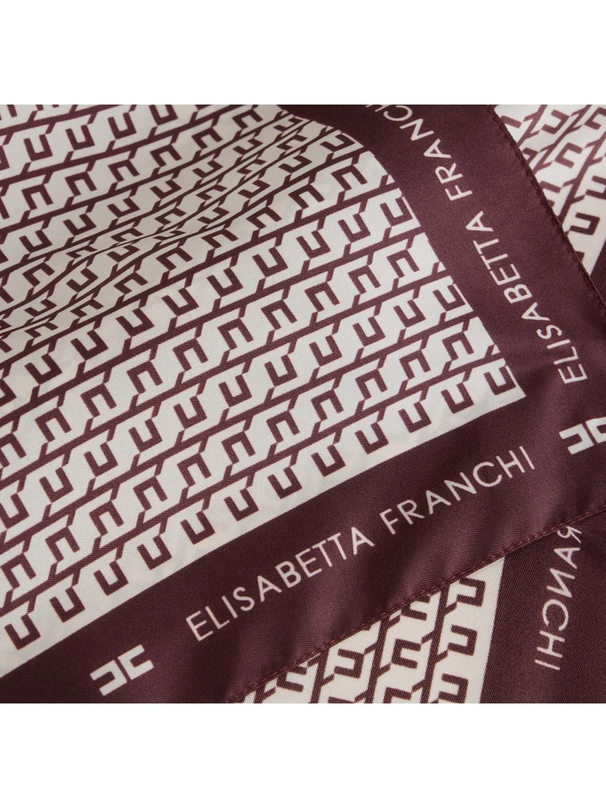 ELISABETTA FRANCHI Foulard Donna  FO15F56E2 EH8 MERLOT/MILK - Image 2