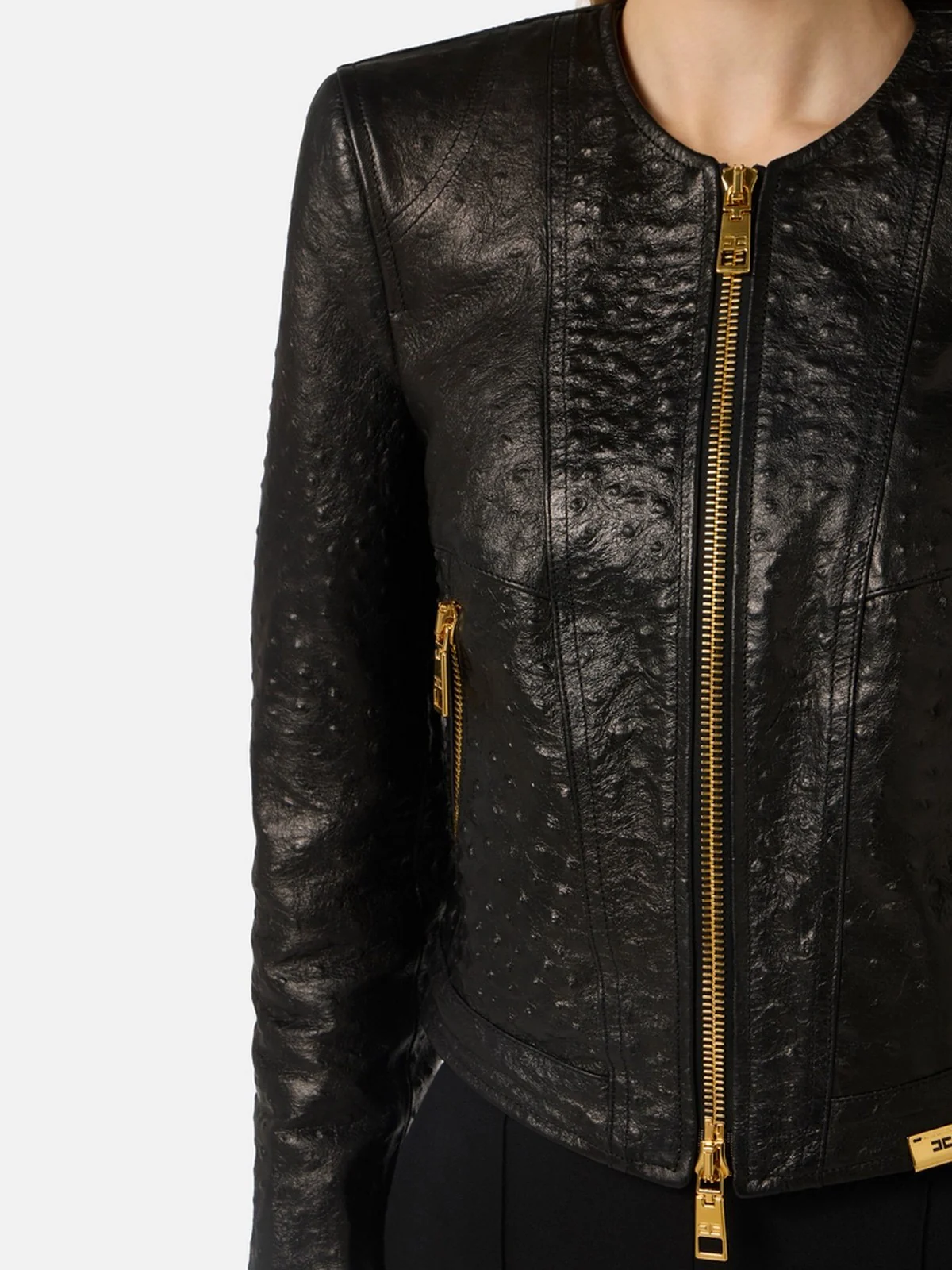 ELISABETTA FRANCHI Giacca Donna GD56Z62E2 110 Nero - Image 3