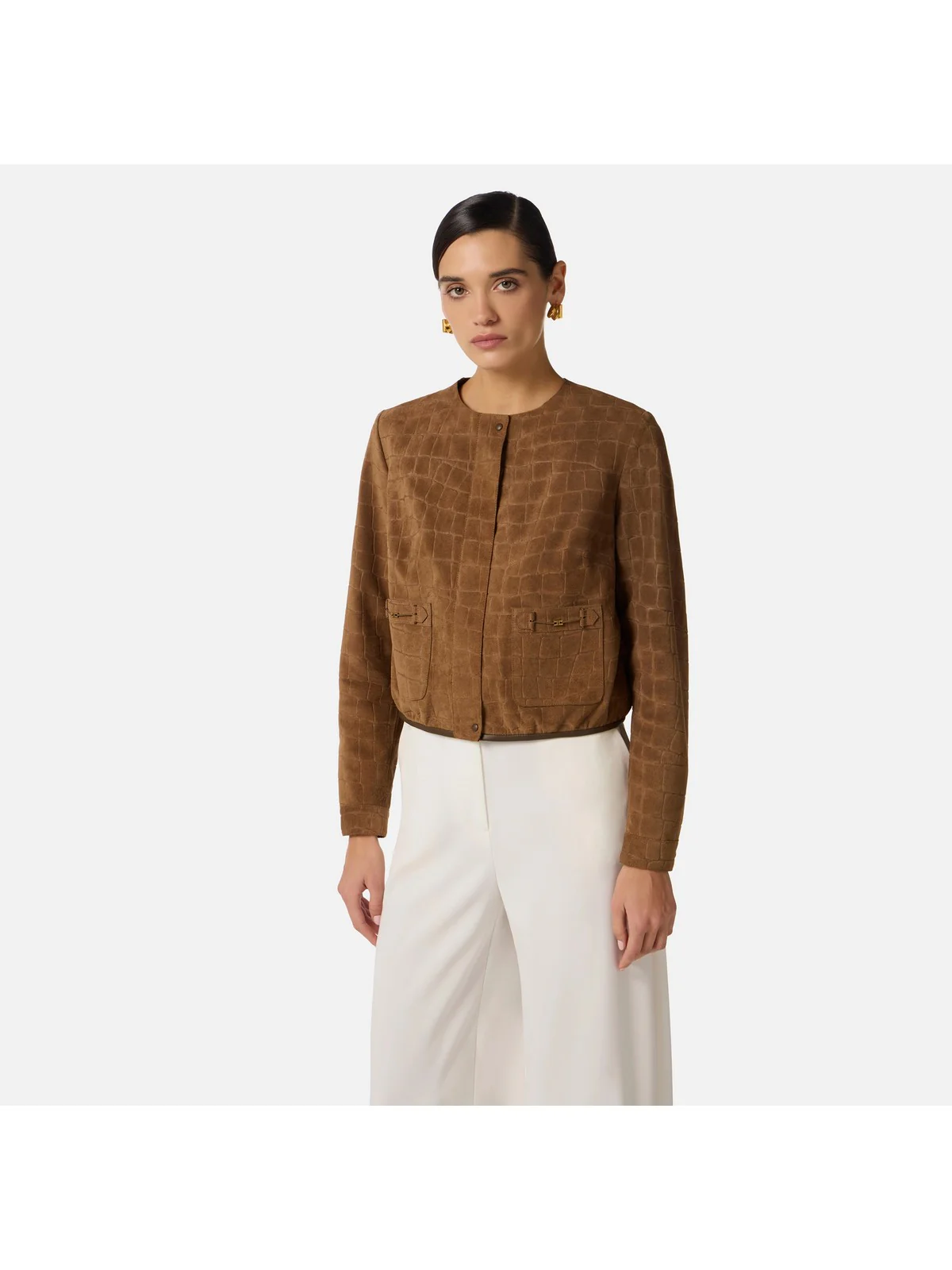 ELISABETTA FRANCHI Giacca Donna  GD58G61E2 229 ARGILLA - Image 2