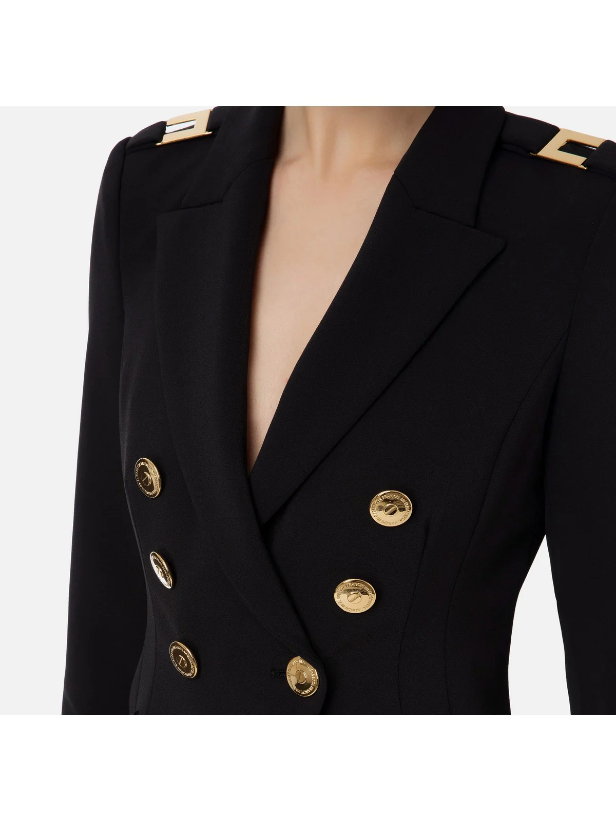 ELISABETTA FRANCHI Giacca Donna  GI06136E2 110 Nero - Image 4