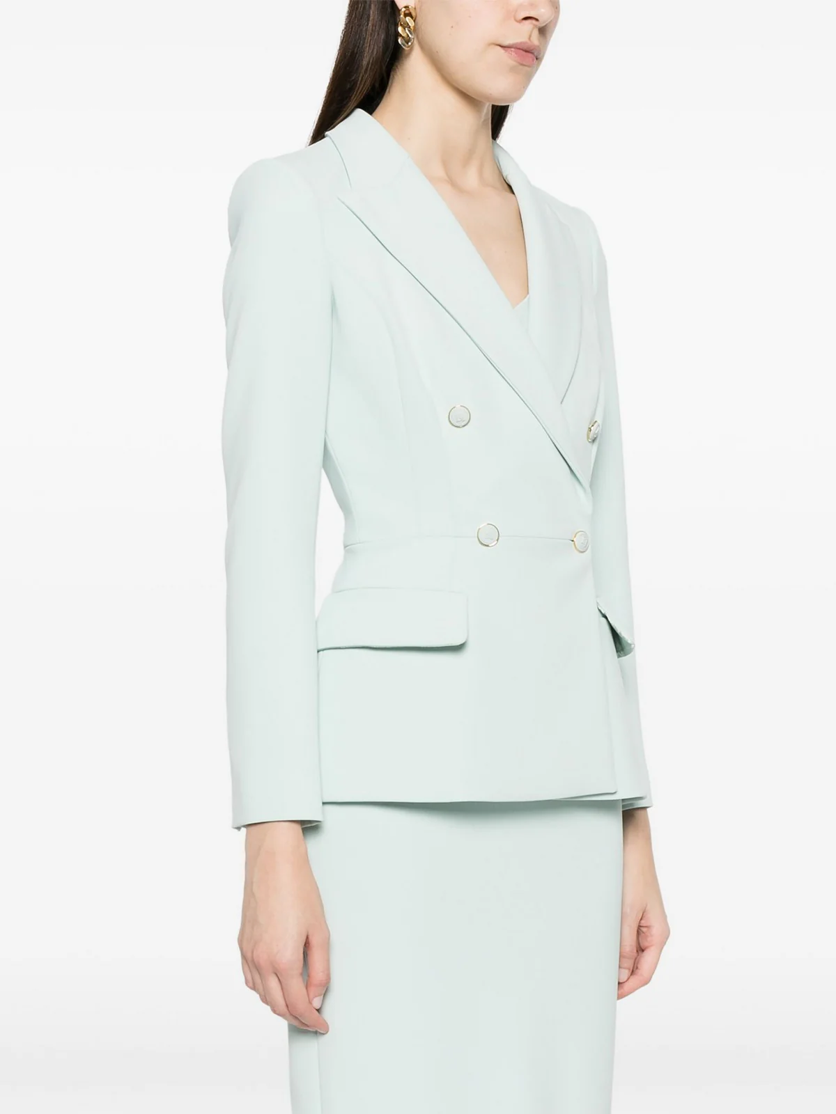 ELISABETTA FRANCHI Giacca Donna  GI07341E2 BV9 Verde - Image 3
