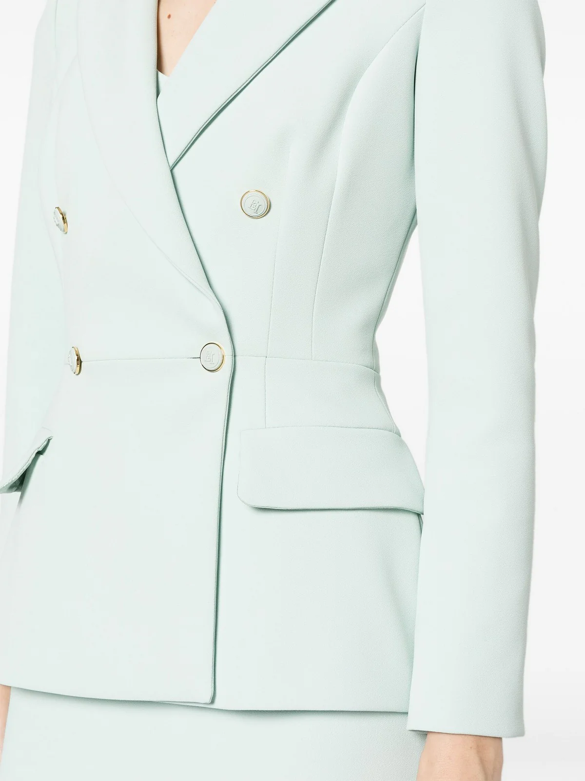 ELISABETTA FRANCHI Giacca Donna  GI07341E2 BV9 Verde - Image 5