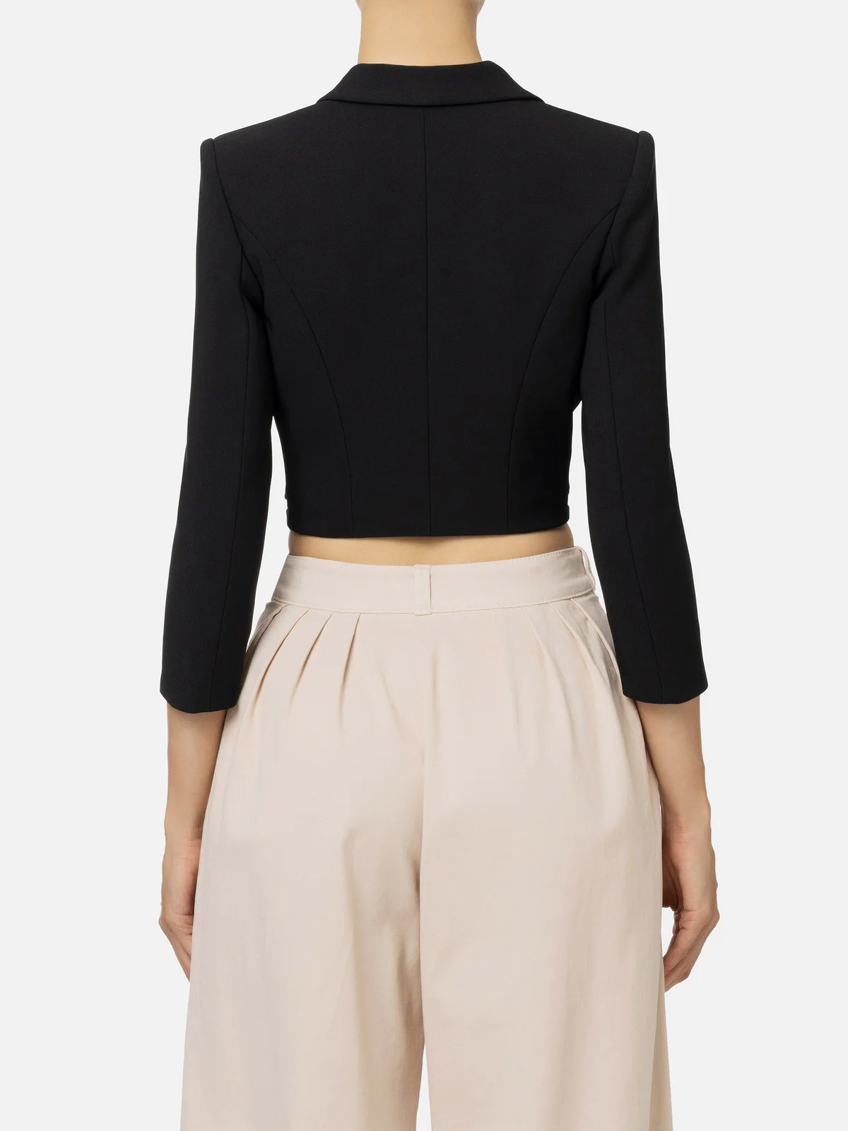 ELISABETTA FRANCHI Giacca Donna  GI09946E2 110 Nero - Image 4